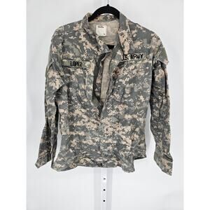 Men's Green Camo U.S. Army Lopez Long Sleeve Full-Zip Jacket Size L